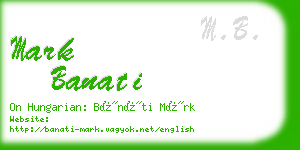 mark banati business card